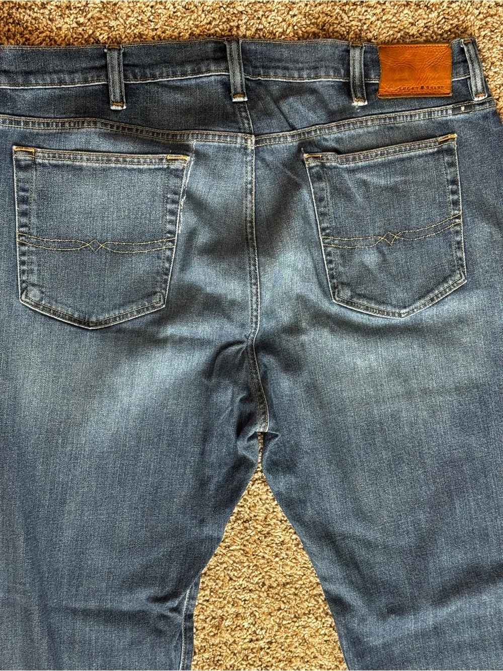 Men's Lucky Dark Blue Jeans